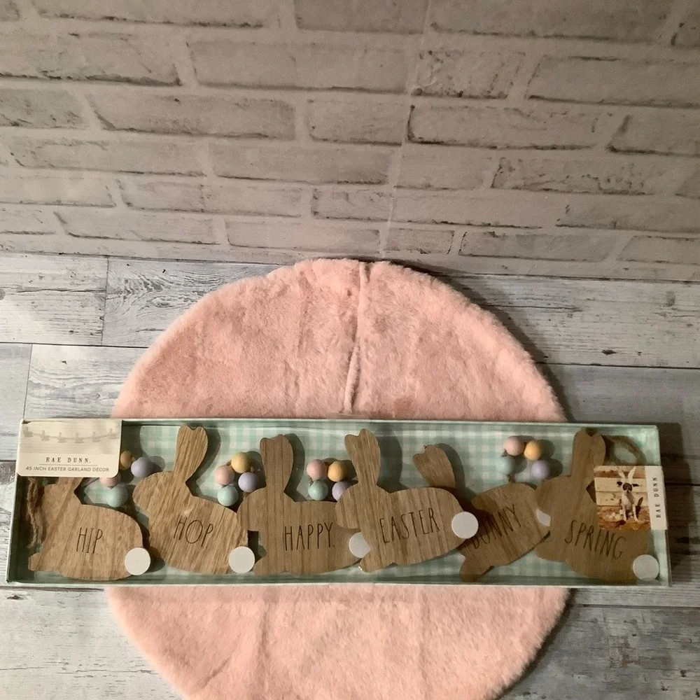 Rae Dunn Wood 45” Easter Bunny Garland